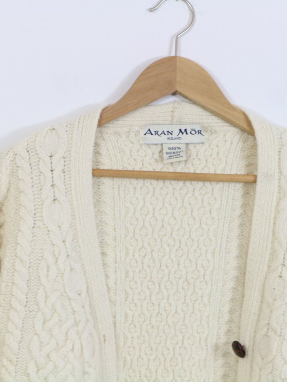 *Aran Mor Ireland Merino Wool Cardigan - Picture 4 of 5